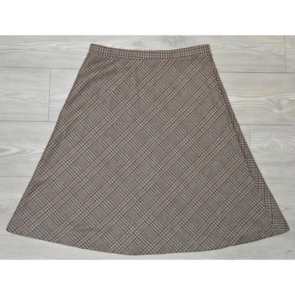 True Vintage Cape Cod Match Mates Skirt Womens Size 18 Brown Made In USA